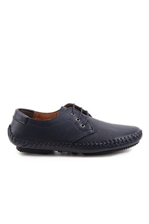 Bestello Lace-Up Loafer Navy Blue 192-010-1 Mens Shoes