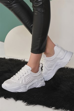 Bestello Bağcıklı Sneaker BEYAZ 101-206570-40 Kadın AyakkabıWomen