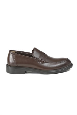 Bestello Bağcıksız Klasik KAHVE 015-100 Erkek Ayakkabı