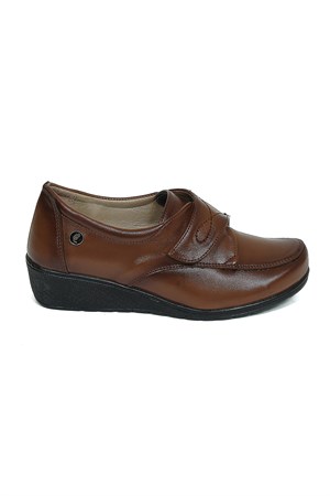 Bestello İğne Baskılı Comfort TABA 018-C151 Kadın Ayakkabı