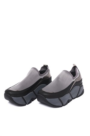 Bestello Streç Detaylı Sneaker GRI 101-96509-04 Kadın AyakkabıWomen