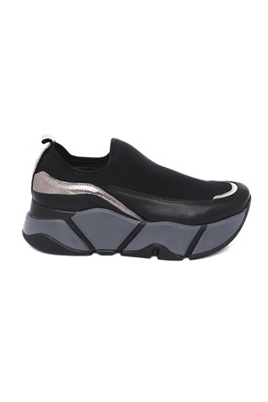 Bestello Streç Detaylı Sneaker SIYAH 101-96509-04 Kadın AyakkabıWomen