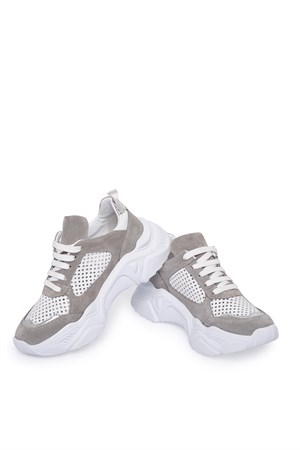 Bestello Zımbalı Sneaker GRI SUET 101-206570-200 Kadın AyakkabıWomen